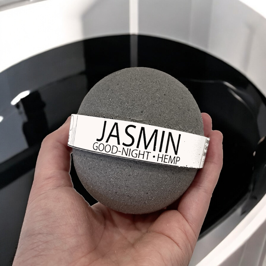 Goodnight Jasmine and Hemp Oil Bath Bomb