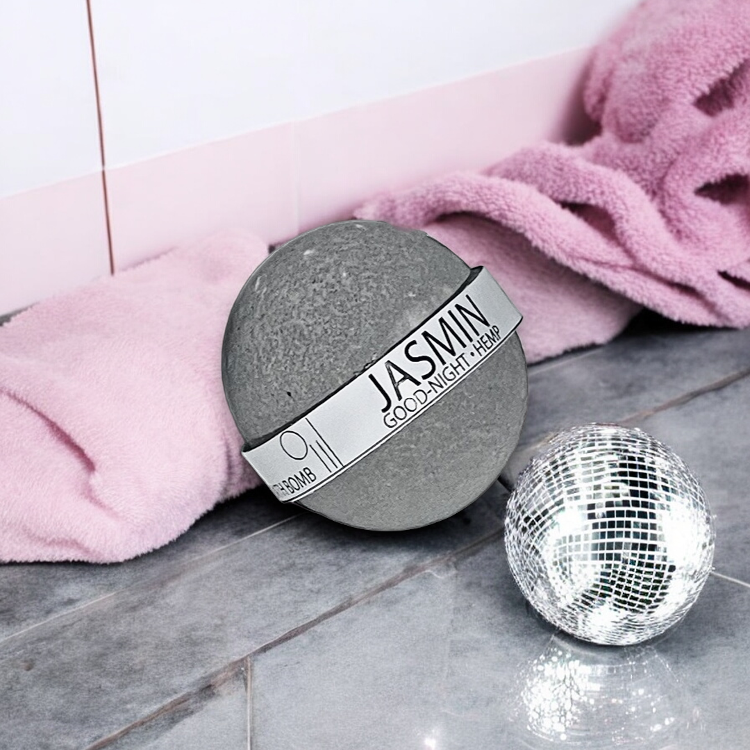 Goodnight Jasmine and Hemp Oil Bath Bomb