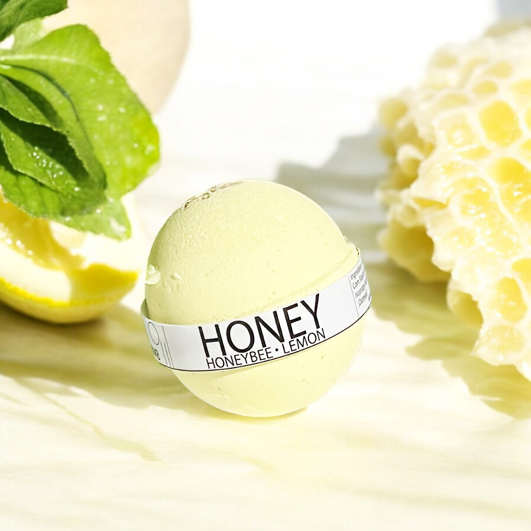 Honeybee Lemon Bath Bomb - 8oz