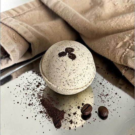 Cappuccino and Coffee Bean Bath Bomb