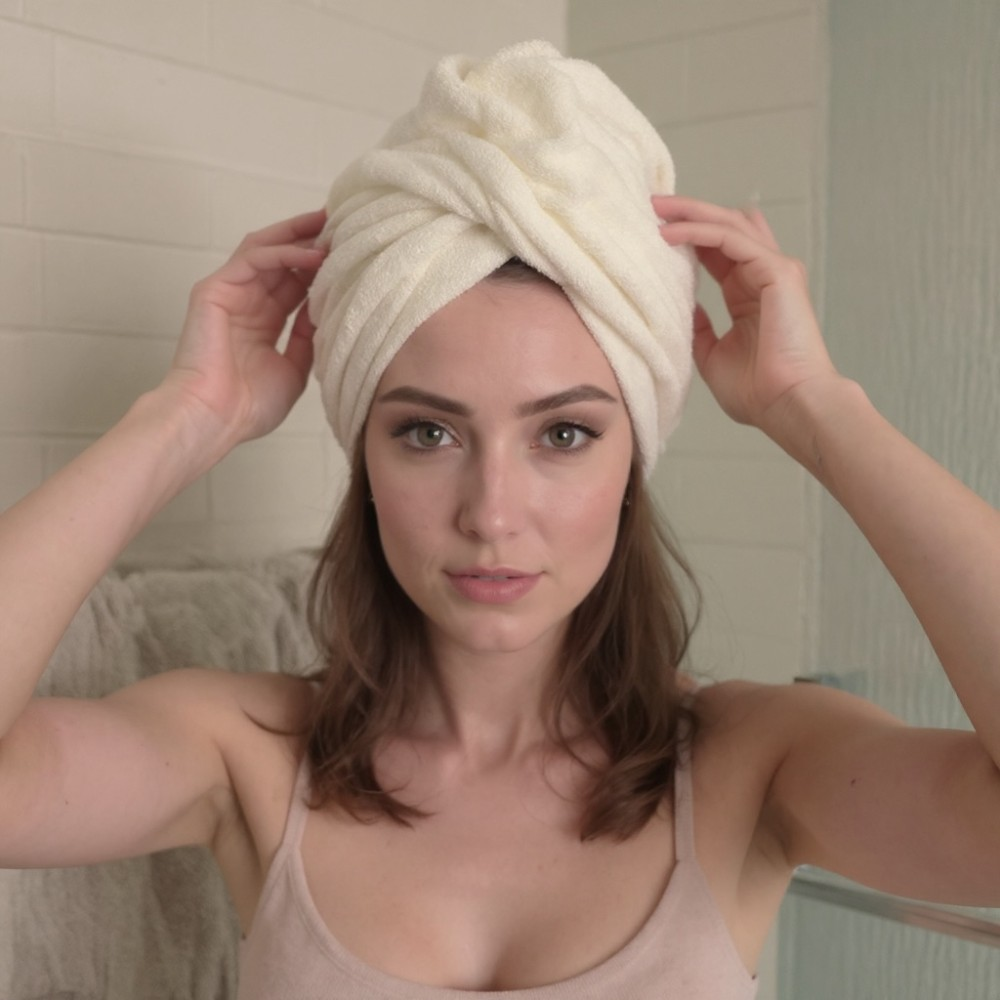 Microfiber Twisted Hair Towel