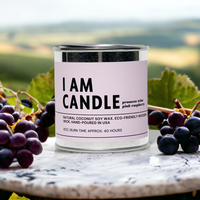 I Am Candle - Pink Raspberry
