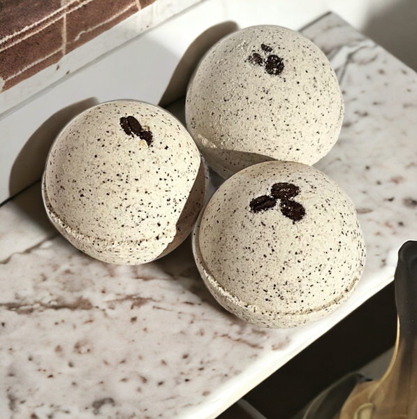 Cappuccino and Coffee Bean Bath Bomb