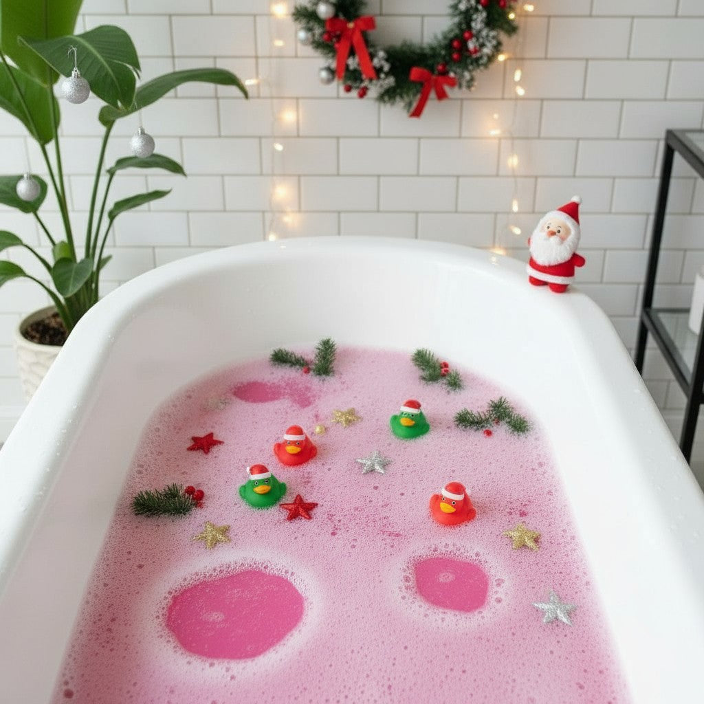 Marry Christmas Watermelon Vanilla Bath Bomb