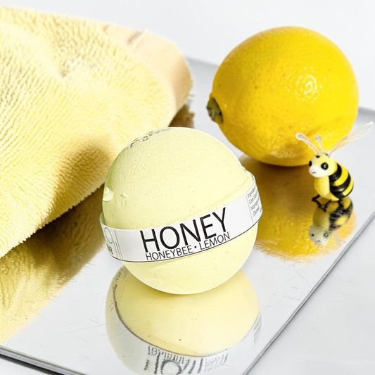 Honeybee Lemon Bath Bomb - 8oz