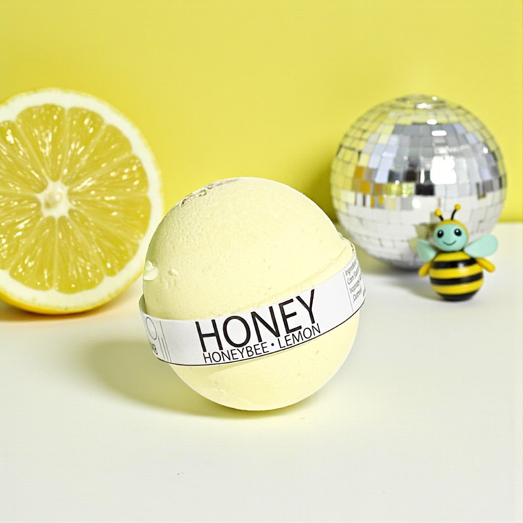 Honeybee Lemon Bath Bomb - 8oz