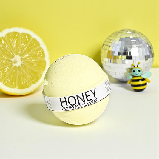 Honeybee Lemon Bath Bomb - 8oz