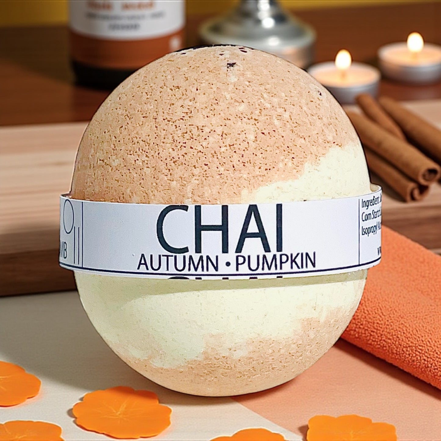 Chai Pumpkin and Autumn Halloween Bath Bomb