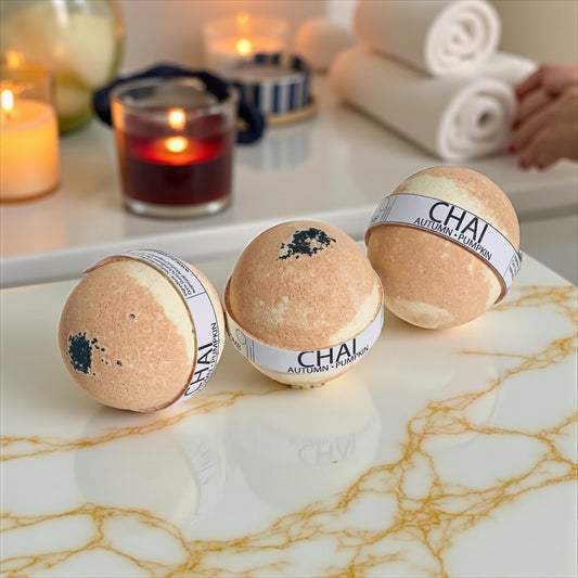 Chai Pumpkin and Autumn Halloween Bath Bomb